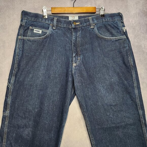 Tyndale FR Jeans Mens 38x33 Blue Arc Rated Flame Resistant Workwear USA Denim - Picture 2 of 16